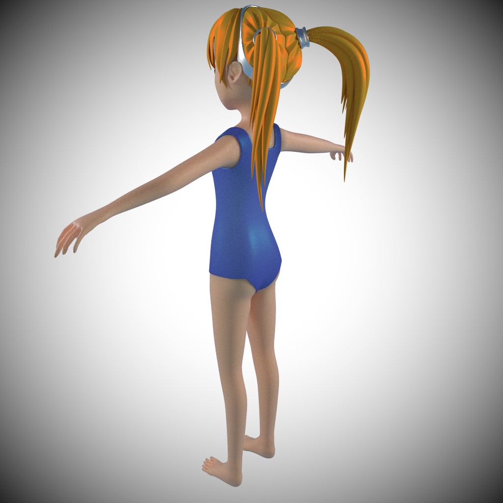 anime swim suit girl preview image 3